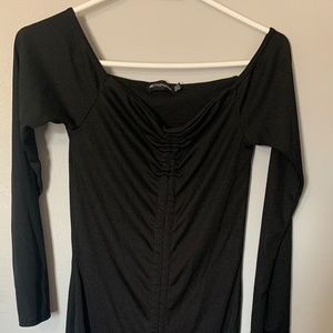 Black Off-the-Shoulder Dress